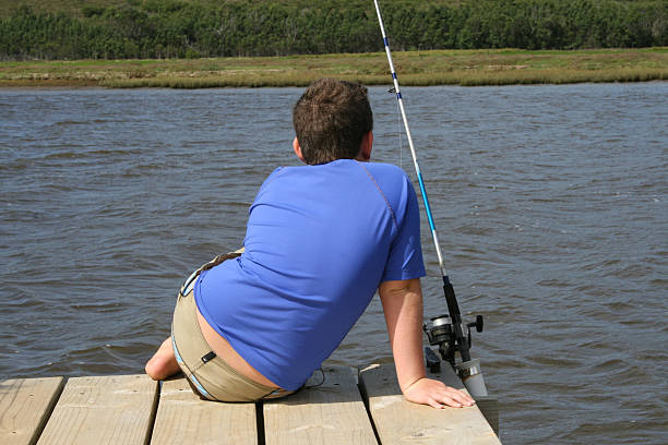 attente pour un poisson - zippyzoo photos et images de collection