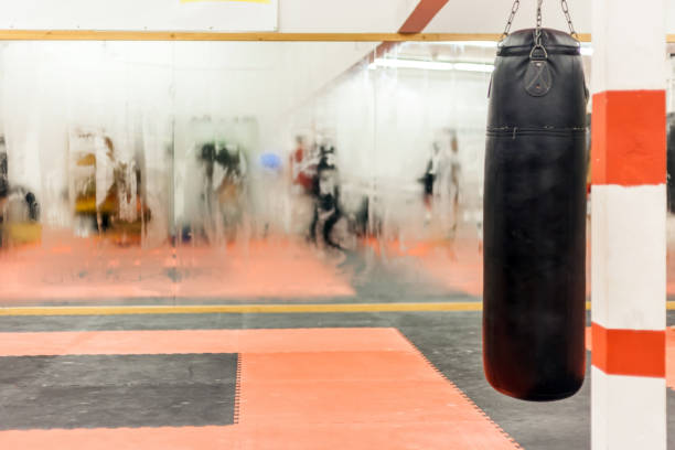 istock sports hall in which conduct training in Boxing 1048806486