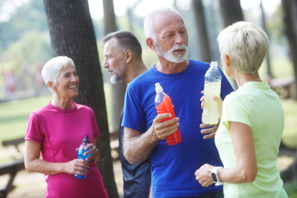 istock Senior people resting outdoors 1048809932