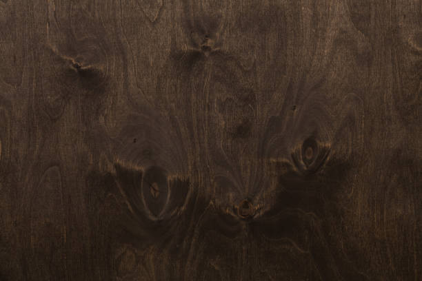 Sfondo in legno di colore noce marrone scuro - foto stock