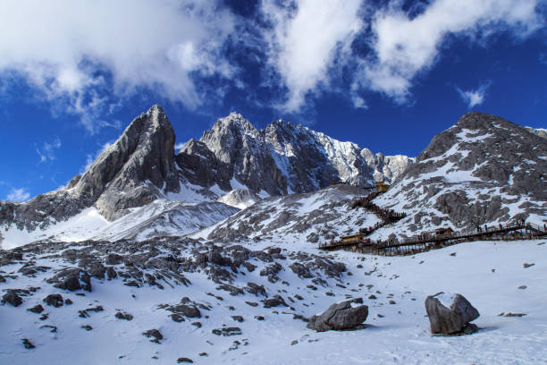 istock Magnificent view of yulong snow mountain 1048831406