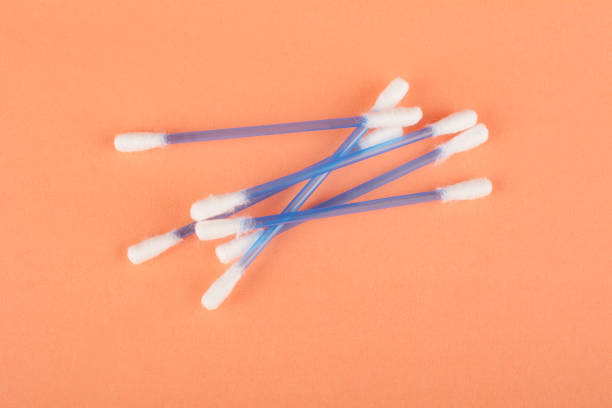 istock Close up view of stack of cotton buds 1048835830