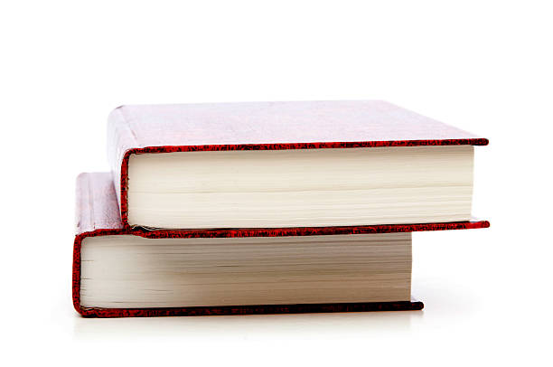 istock Leather-bound books isolated on the white background 104883850