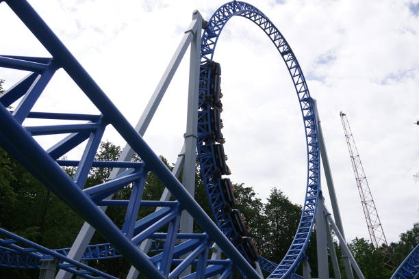 istock roller coaster attractions fun in the park for children 1048838734