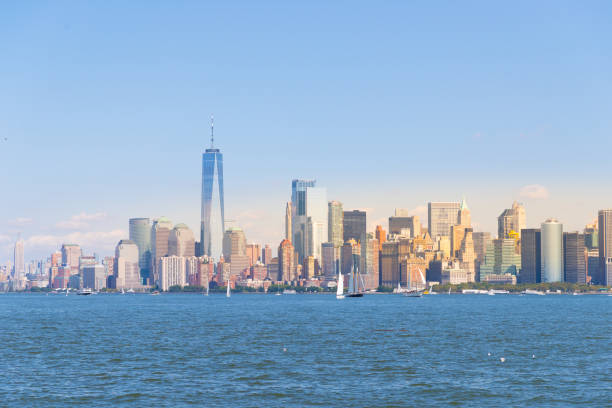 istock Lower Manhattan at sunset viewed from Hoboken, New Jersey 1048841962