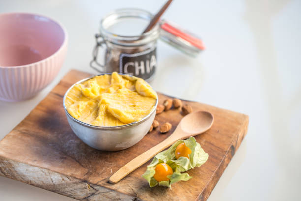 istock Close Up Vegan Healthy Mango Nice Cream 1048843380