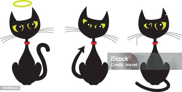 Bom Mau Feio - Arte vetorial de stock e mais imagens de Gato domesticado - Gato domesticado, Desrespeito, Banda desenhada - Produto Artístico