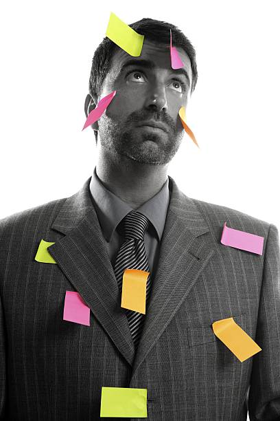 istock Businessman stress, hundred of messages 104885715