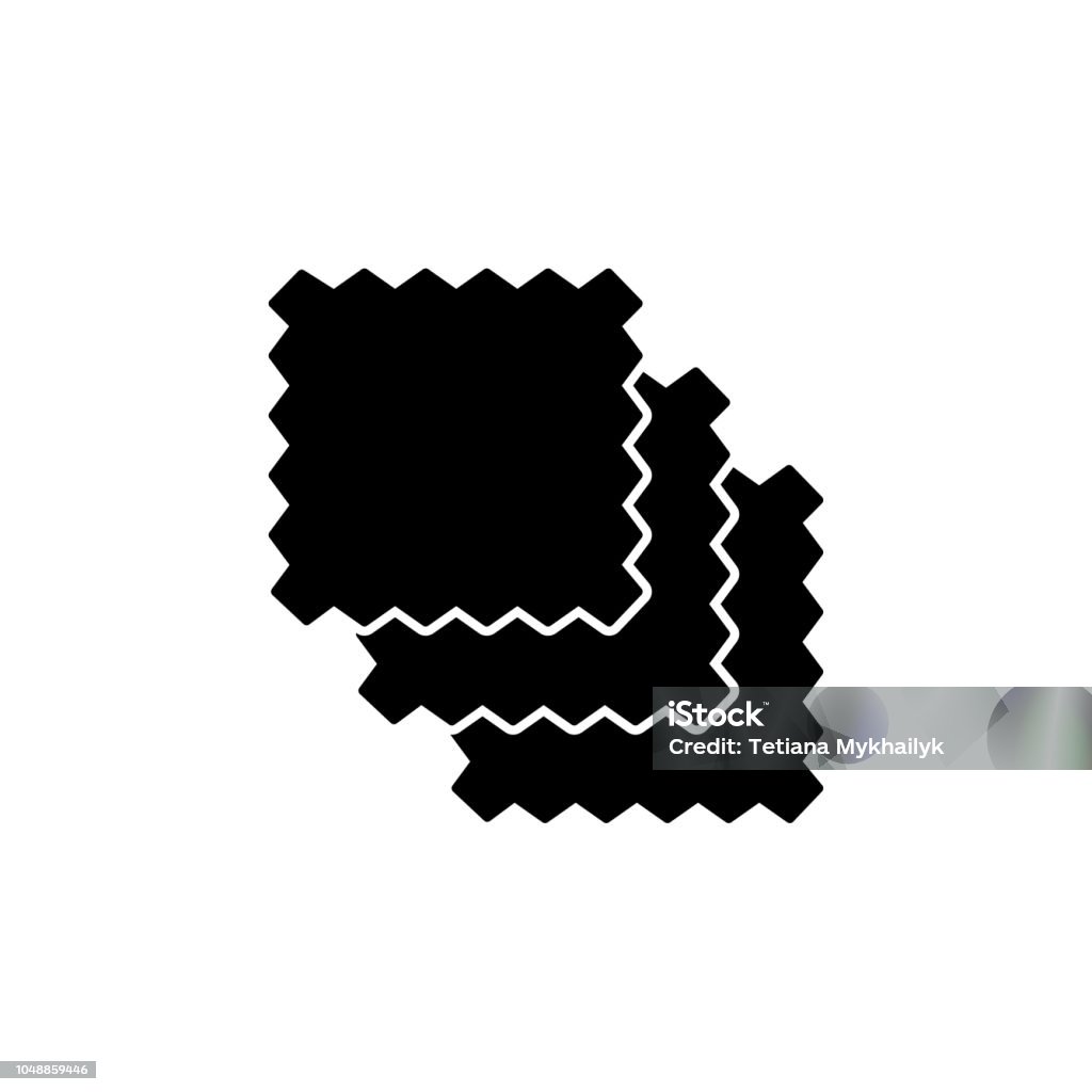 Black White Vector Illustration Of Precut Quilt Squares Flat Icon Of  Quilting Fabric Bundle Patchwork Sewing Materials Isolated On White  Background Stock Illustration - Download Image Now - iStock
