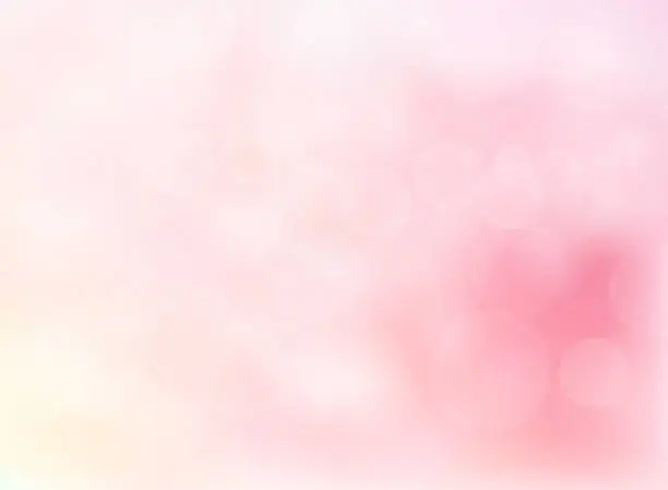 Vector illustration of Abstract blurred soft focus bokeh of bright pink color background