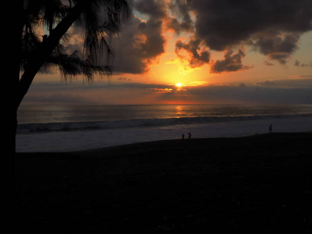 istock Sunset with cloudy sky on the Indian ocean 1048863706