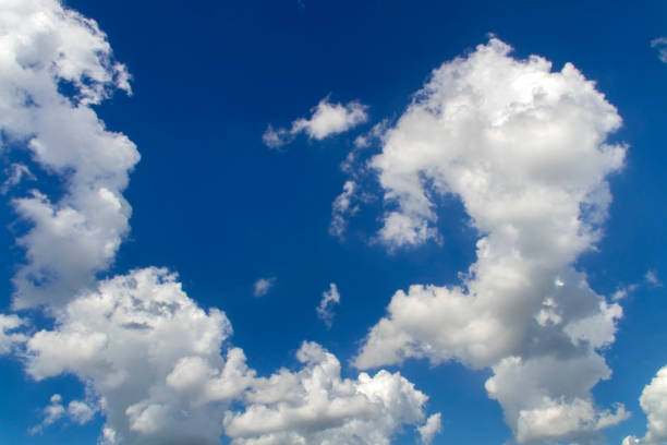 istock cumulus clouds, blue sky, Kansas 1048864184