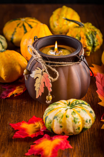 istock Thanksgiving and Halloween pumpkins still life 1048876832