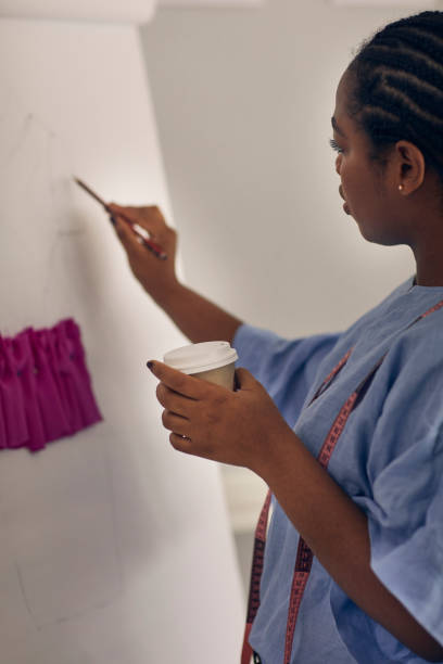 istock Female Fashion Designer In Her Workshop 1048890954