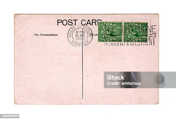 Stary Brytyjski Kartka Pocztowaking George V 1933 - zdjęcia stockowe i więcej obrazów 1933