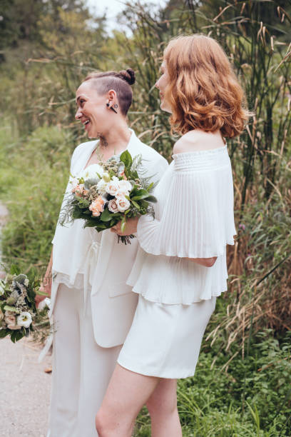 istock Beautiful couple on their wedding day 1048912772