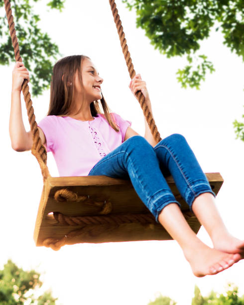 istock Little GIrl Swinging 1048916284