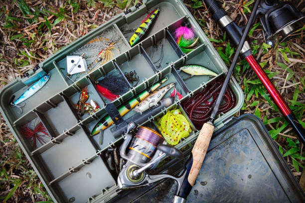istock fishing accessories bait fishing hook flies 1048931652