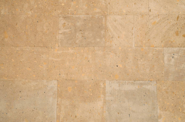 New wall of relief volcanic  tuff closeup