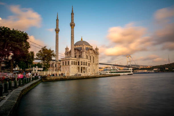 istock Ortakoy mosque and Bosphorus bridge, Istanbul, Turkey 1048970330