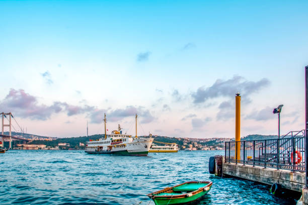 istock Ortakoy mosque and Bosphorus bridge, Istanbul, Turkey 1048970392