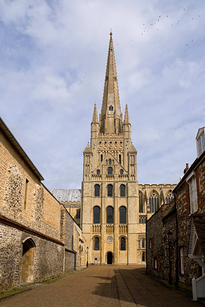 istock Road in Norwich Cathedral Close 104897299