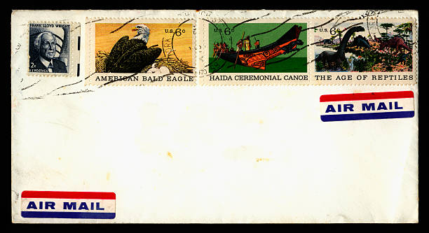 istock American stamps from 1970 104897535