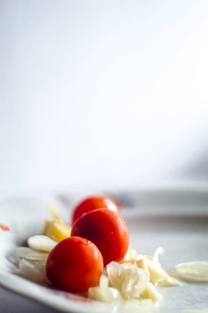 Salad with cherry tomatoes.