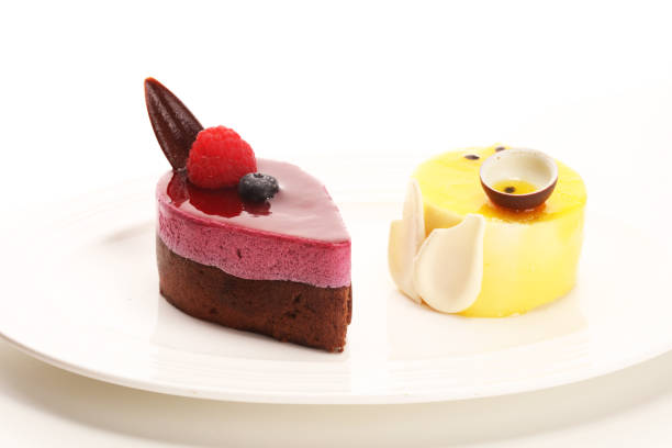 Delicious raspberry cake with fresh raspberries, blueberry and lemon cake.  confiserie cake cuisine