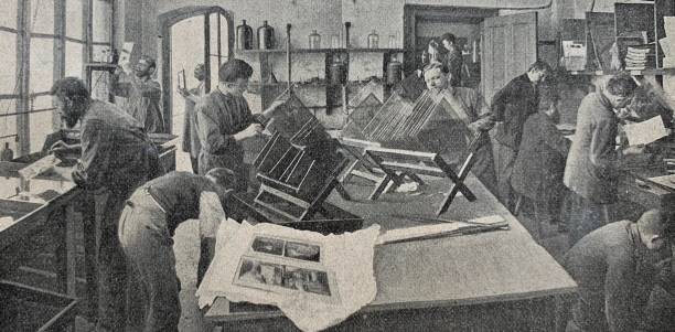 Copy room of a printing plant