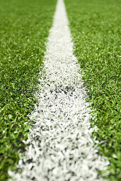 istock Green grass and sport lines 104899487