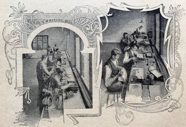 Camera production factory - lens grinding