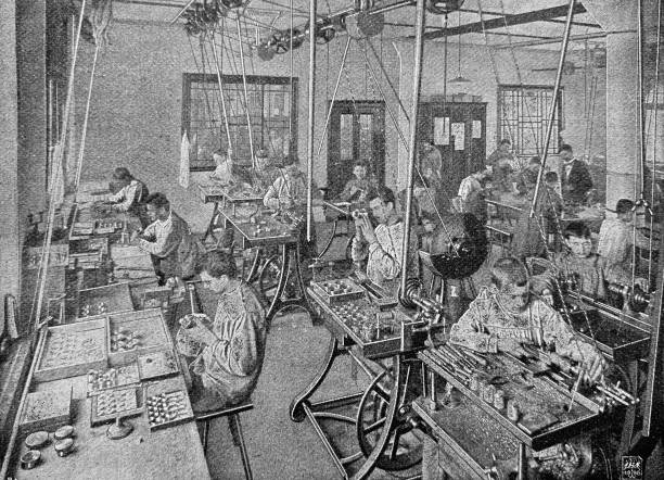 istock Camera production factory - framing lenses 1048998626