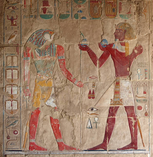 istock ancient relief at Deir el-Bahri 104900723