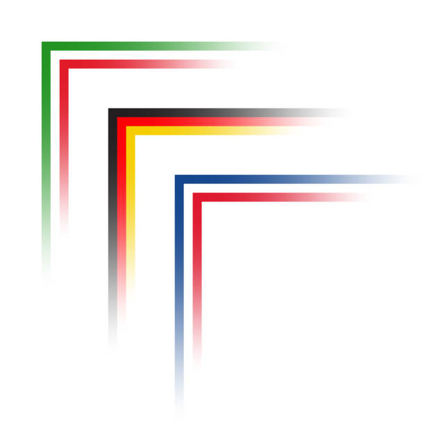 векторные простые углы во взгляде итальянских, немецких и французских триколоров, сделанные в италии, франции и германии изолированы на бе� - czech republic czech flag flag national flag stock illustrations