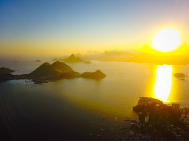 istock Sunset, aerial view of drone 1049011276