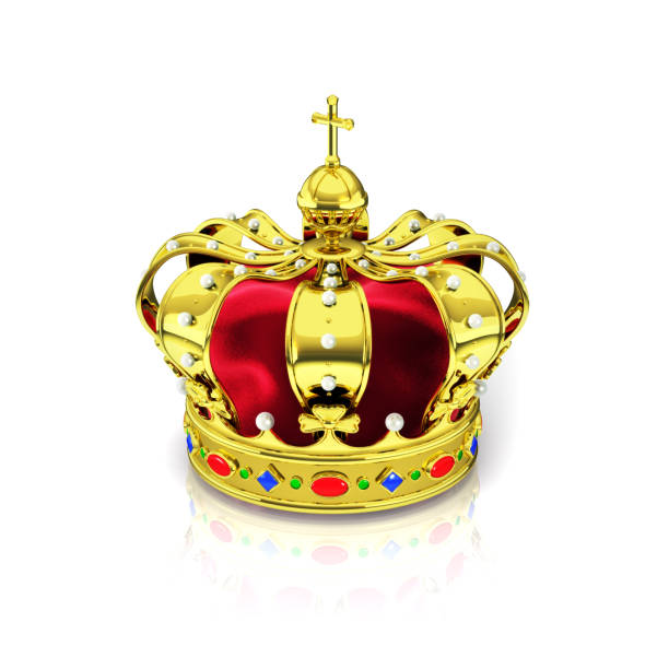istock 3d impression of the crown of the dutch monarchy, royal crown 3d render 1049040270