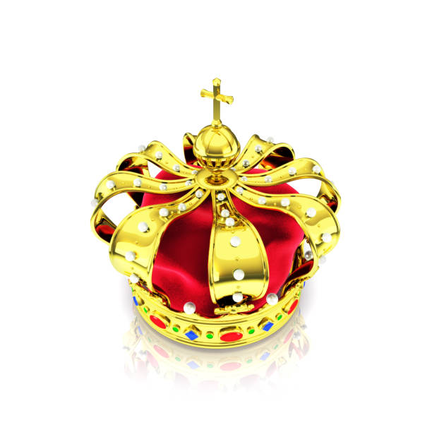 istock 3d impression of the crown of the dutch monarchy, royal crown 3d render 1049040272