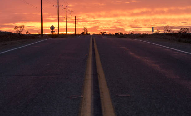 istock Empty road under sunset in Utah, Usa, 1049046678