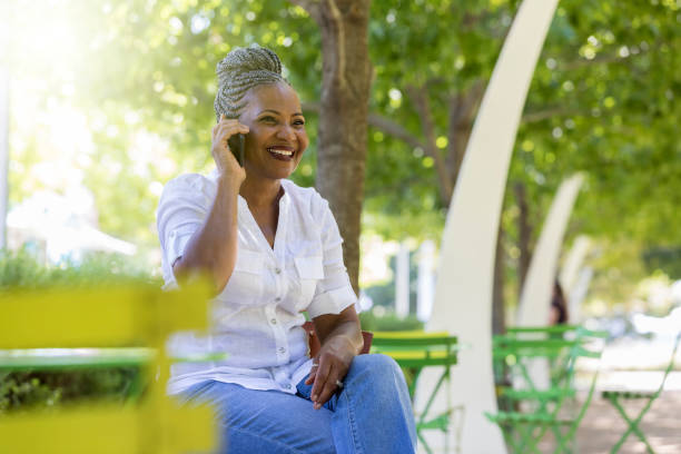 istock Senior woman talks on smartphone 1049053816