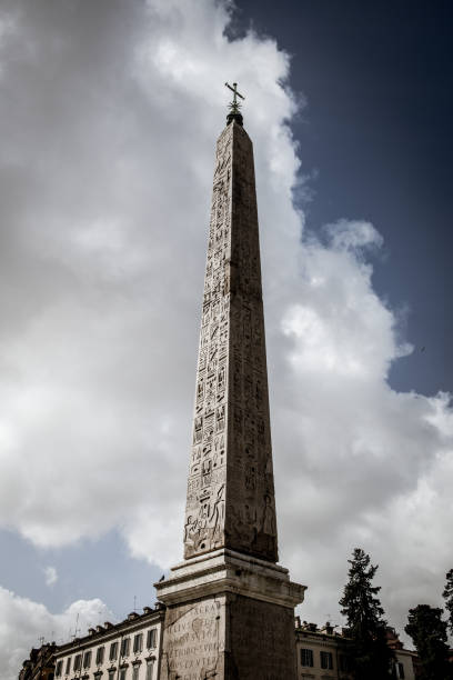 istock Obelisk in piazza del popolo square in Rome Italy 1049059946