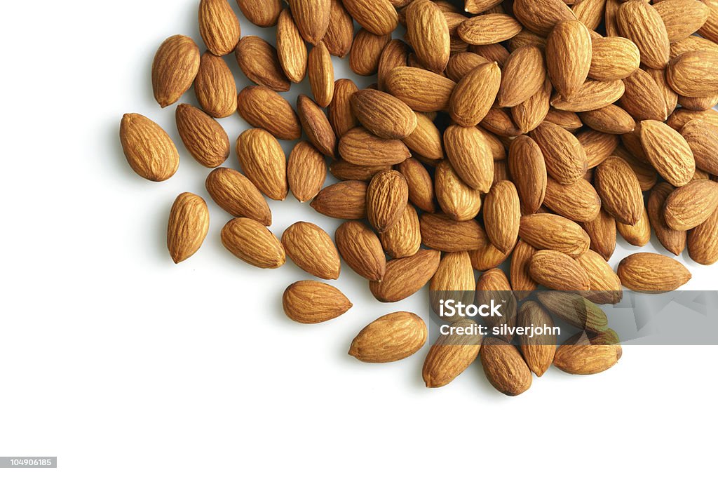 Almonds background Almond Stock Photo