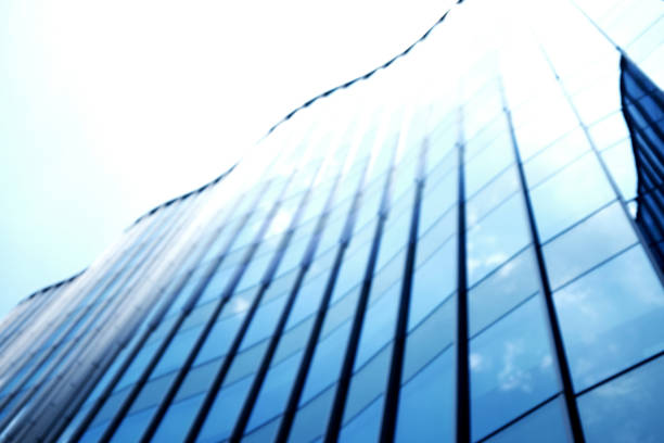 istock blur blackground : Close-Up modern office building.building with copy space.windows office building for background 1049079504