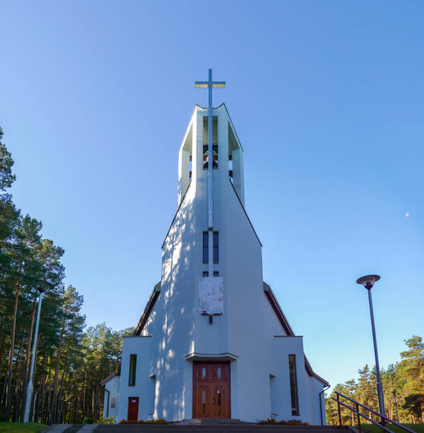 istock St. Pauliaus Apostol catholic Church in Visaginas Lithuania 1049087024