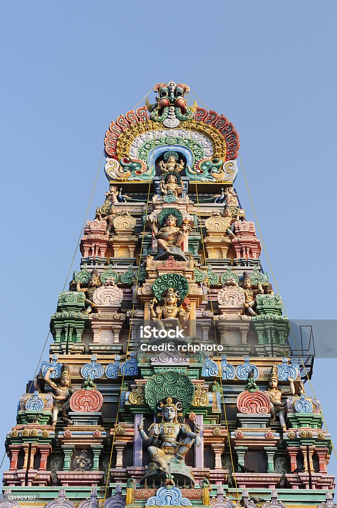 Indien-Meenakshi Sundareswarar-Tempel - Lizenzfrei Architektur Stock-Foto