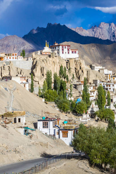 Lamayuru Monastery Lamayuru Monastery in the Indian State of Jammu and Kashmir moonland stock pictures, royalty-free photos & images