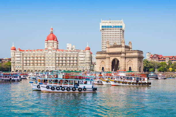 istock Taj Mahal Hotel and Gateway of India 1049101892