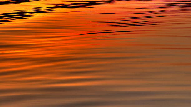 istock Orange water at sunset in close-up 1049117918