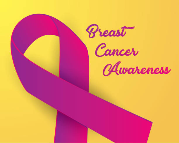 istock breast cancer awareness illustration vector, breast cancer paper art illustration vector 1049131660