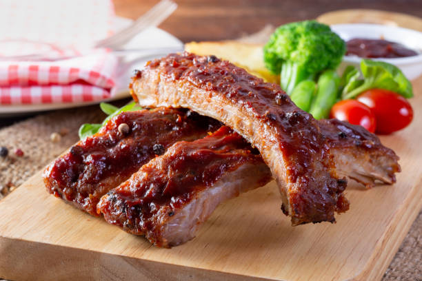 istock BBQ grilled ribs with vegetables 1049137432